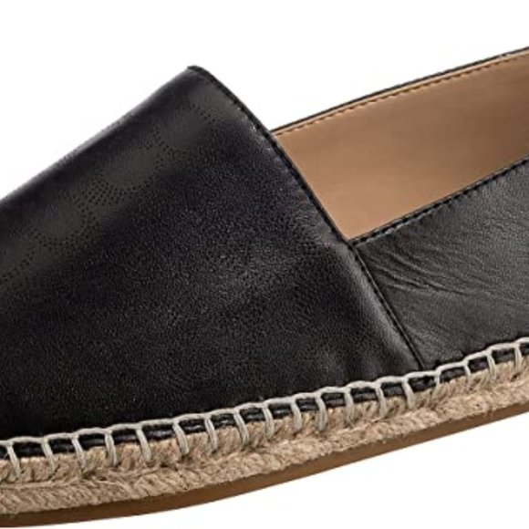 Coach Carley Leather Black Espadrille Loafers - Picture 3 of 7